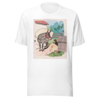 The donkey and the dog by Lothar Meggendorfer T-Shirt