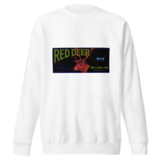 Red Deer Brand Produce Label by Anonymous Sweatshirt