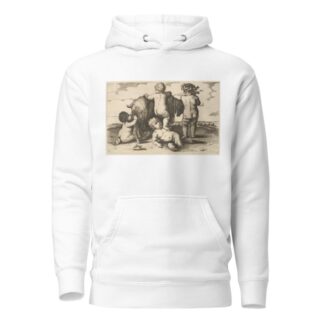 Four boys, a young satyr and a goat. by Wenceslaus Hollar Hoodie