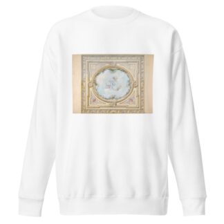 Design for a ceiling in rococo style with a trompe l’oeil oculus by Jules-Edmond-Charles Lachaise Sweatshirt