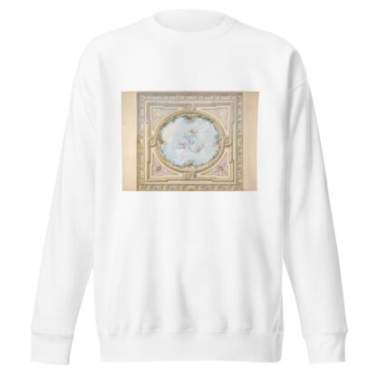 Design for a ceiling in rococo style with a trompe l’oeil oculus by Jules-Edmond-Charles Lachaise Sweatshirt