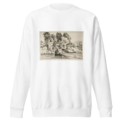 Fisherman with a net by Félix Bracquemond Sweatshirt