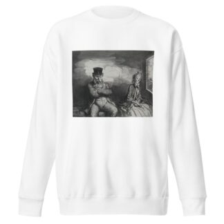 On the Train; A Pleasant Companion by Honoré Daumier Sweatshirt
