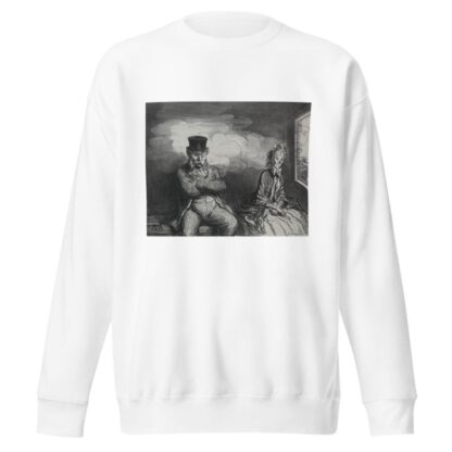 On the Train; A Pleasant Companion by Honoré Daumier Sweatshirt