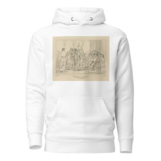 Falstaff at Justice Shallows; … ‘Come manage me your caliver’, King Henry IV, part 2, act 3, sc. 2 by William Francis Starling Hoodie
