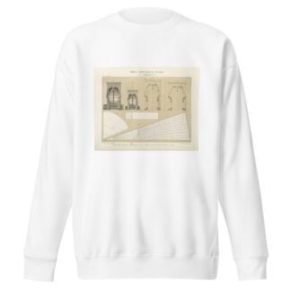 Echelle et angle de proportions; Echelle triangulaire pour les conversions au mètre de toutes les mesures de longuer. by Jules Verdellet Sweatshirt