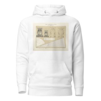 Echelle et angle de proportions; Echelle triangulaire pour les conversions au mètre de toutes les mesures de longuer. by Jules Verdellet Hoodie