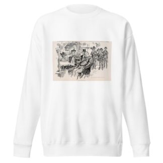 At the Cafe de Horlogue by Charles Dana Gibson Sweatshirt