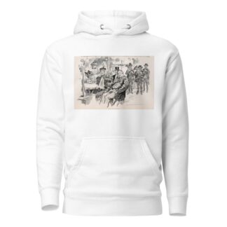 At the Cafe de Horlogue by Charles Dana Gibson Hoodie
