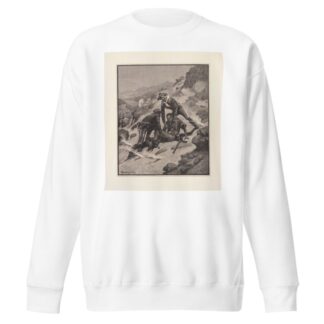 Soldiering in the Southwest–The Rescue of Corporal Scott by Frederic Remington Sweatshirt