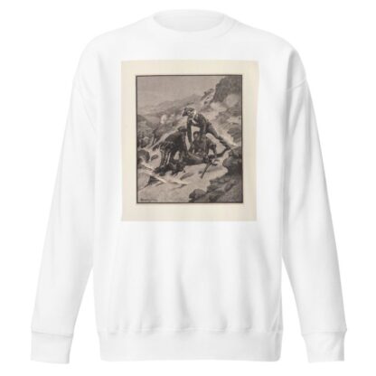 Soldiering in the Southwest–The Rescue of Corporal Scott by Frederic Remington Sweatshirt