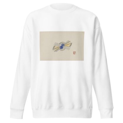 Ontwerp voor een rond juweel met stralen, met goud, saffieren en briljanten by Jules Chadel Sweatshirt