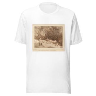 Jonction des deux torrents qui forment la Cascade de Grésy by Jean-Baptiste Isabey T-Shirt