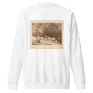 Jonction des deux torrents qui forment la Cascade de Grésy by Jean-Baptiste Isabey Sweatshirt