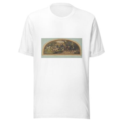 Hunting Scene; Mural design for a lunette in the library of the Chateau de Lude by Jules-Edmond-Charles Lachaise T-Shirt