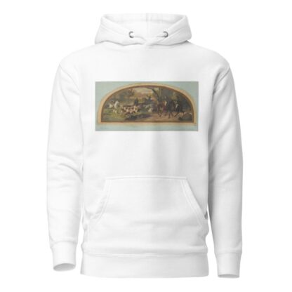 Hunting Scene; Mural design for a lunette in the library of the Chateau de Lude by Jules-Edmond-Charles Lachaise Hoodie
