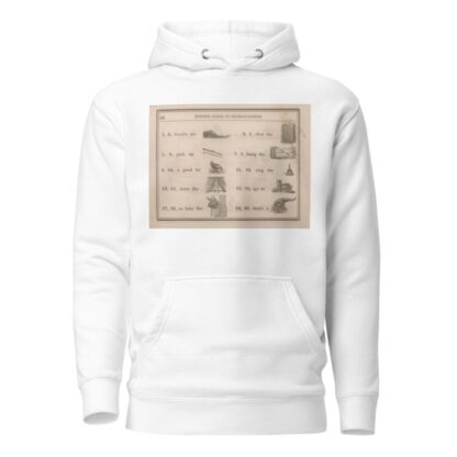 Shoe, Door, Sticks, Gate, Hen, Bell, Curtain, Meeting, Preaching, Plenty by Sherman & Co. Hoodie