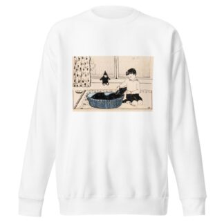 Jongen aait een hond by A. Tinbergen Sweatshirt