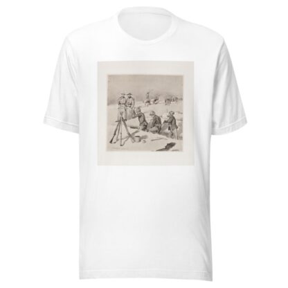 In the trenches at Pine Ridge by Frederic Remington T-Shirt