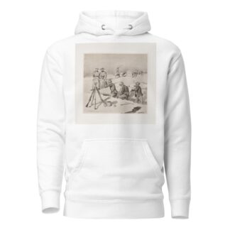 In the trenches at Pine Ridge by Frederic Remington Hoodie