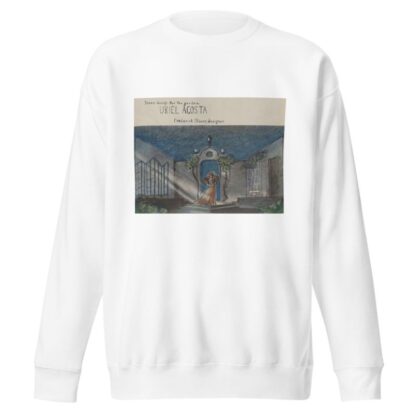Uriel Acosta: Scene Design for the Garden by Frederick Stover Sweatshirt