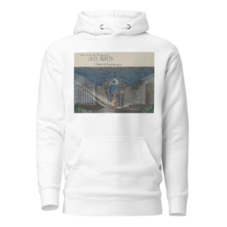 Uriel Acosta: Scene Design for the Garden by Frederick Stover Hoodie
