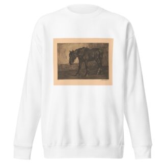 Cheval à l’équarrissage by Constant Eugène de Busschere Sweatshirt