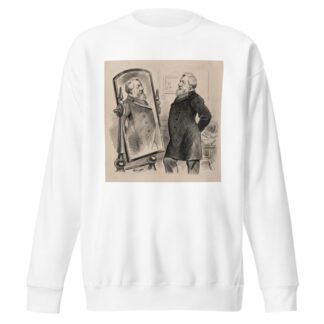 The hour has come, and the man is here! James Blaine’s ‘reflection’ as to who ought to be the next president by Bernard Gillam Sweatshirt