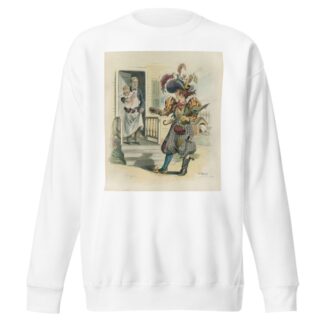 A.D. 1915 – with Puck’s apologies to the ‘coming woman’ by Frederick Burr Opper Sweatshirt