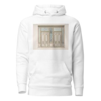 Design for a Pair of Doors Joined by an Ornamental Panel by Jules-Edmond-Charles Lachaise Hoodie