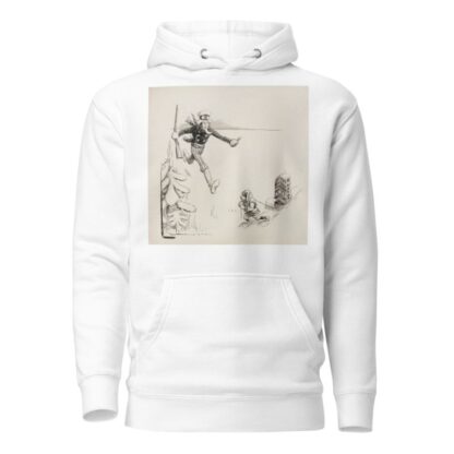 Uncle Sam runs to stop a small man, representing Canada, who is moving the 1825 Alaska Boundary Monument. by William Henry Walker Hoodie