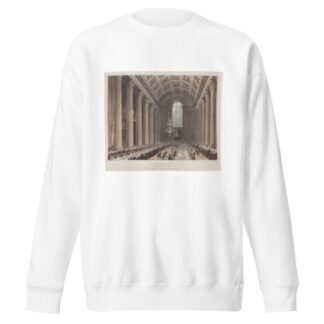 Egyptian Hall, Mansion House by Thomas Rowlandson Sweatshirt