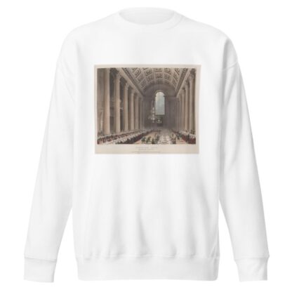 Egyptian Hall, Mansion House by Thomas Rowlandson Sweatshirt