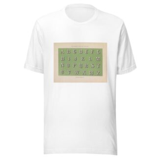 Alfabet in Romein Gefigureerde romeinsche kapitalen by Pieter Wilhelmus van de Weijer T-Shirt