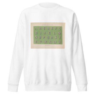 Alfabet in Romein Gefigureerde romeinsche kapitalen by Pieter Wilhelmus van de Weijer Sweatshirt