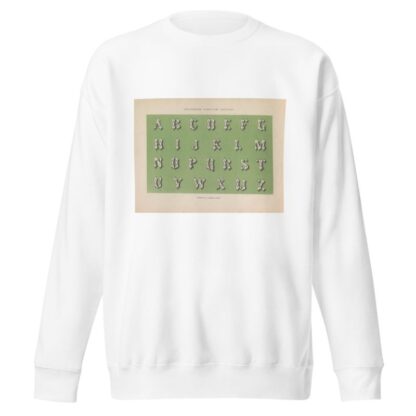 Alfabet in Romein Gefigureerde romeinsche kapitalen by Pieter Wilhelmus van de Weijer Sweatshirt