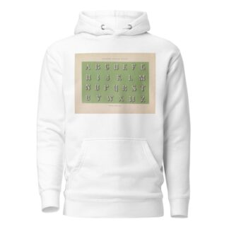 Alfabet in Romein Gefigureerde romeinsche kapitalen by Pieter Wilhelmus van de Weijer Hoodie
