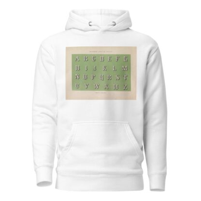 Alfabet in Romein Gefigureerde romeinsche kapitalen by Pieter Wilhelmus van de Weijer Hoodie