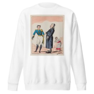 Quatre vingts francs un mille de pièces Cent francs si vous voulez. Non by Moloch (Alphonse Hector Colomb) Sweatshirt
