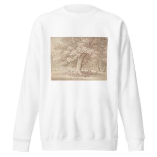 Herd of deer under an oak tree by Thomas Rowlandson Sweatshirt