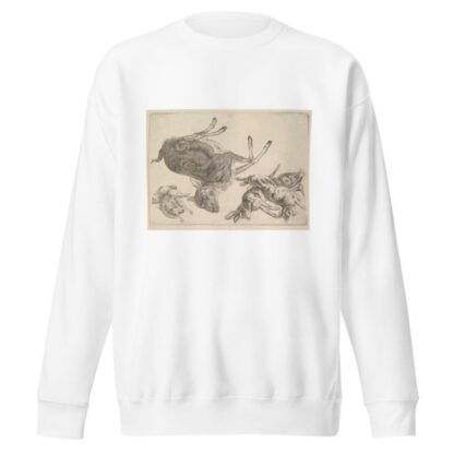 Dead deer, hares and game by Wenceslaus Hollar Sweatshirt