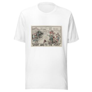 Short, and to the point by Carey Cartoon Service T-Shirt