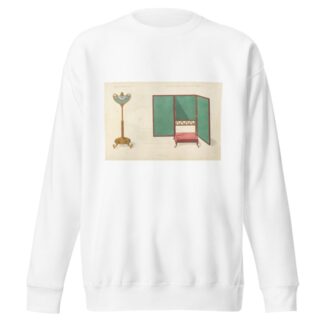 Tripod firescreen. Folding foot-stool firescreen. by Thomas Sheraton Sweatshirt