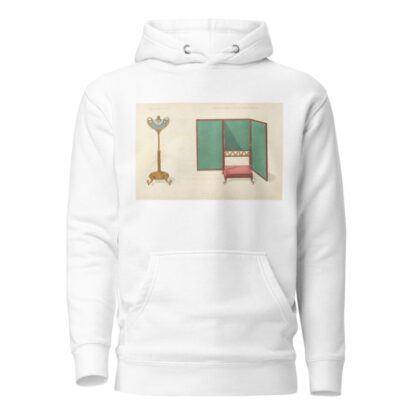 Tripod firescreen. Folding foot-stool firescreen. by Thomas Sheraton Hoodie