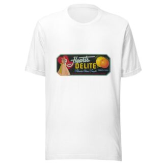 Hearts Delite Florida Citrus Fruit Label by Anonymous T-Shirt