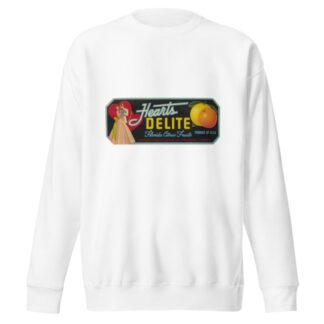 Hearts Delite Florida Citrus Fruit Label by Anonymous Sweatshirt
