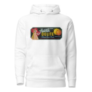 Hearts Delite Florida Citrus Fruit Label by Anonymous Hoodie