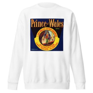 Prince of Wales Brand Citrus Label by Anonymous Sweatshirt