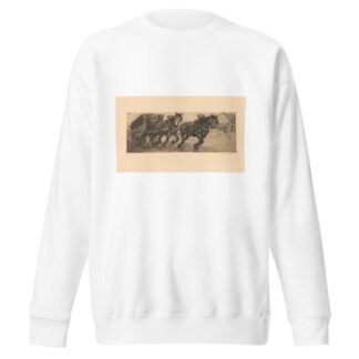 Le tombereau by Constant Eugène de Busschere Sweatshirt