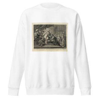 Columbus reception by the King Ferdinand and Queen Isabella of Spain after his first return from America by Henry Jerome Schile Sweatshirt